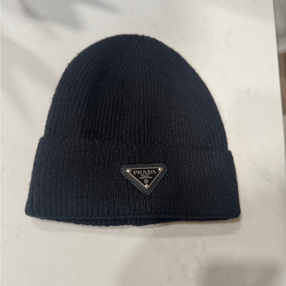 Prada Black Beanie